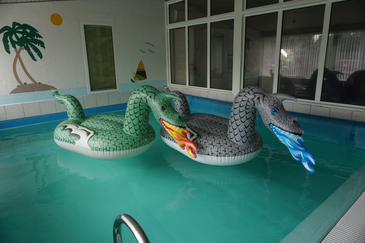 GoFloats Glant Inflatable Dragon Fire Ice